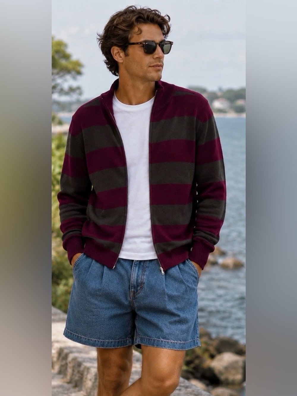 Marc Ecko Zip Sweater – Size S 100% Cotton